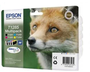 Набор картриджей Epson Stylus S22 / SX125 Color (T1285) оригинальных струйных 4 шт.
