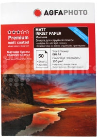 Фотобумага AGFA А4 130 г/м матовая 50 листов