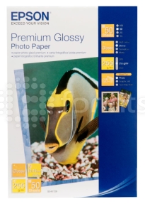 Фотобумага Epson Premium Glossy Photo Paper 10х15 (А6) 255 г/м глянцевая 50 л.