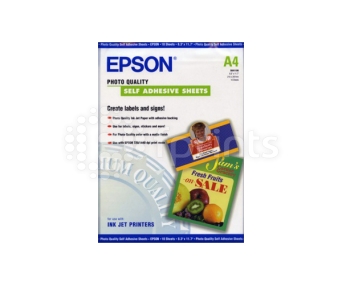 Фотобумага Epson Photo Quality Self Adhesive Sheet А4 167 г/м 10 л.