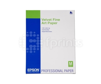 Фотобумага Epson Velvet Fine Art Paper A2 260 г/м кв матовая 25 листов.