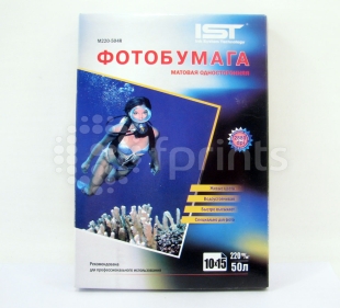 Фотобумага IST 10х15 (А6) 220 г/м матовая 50 л.