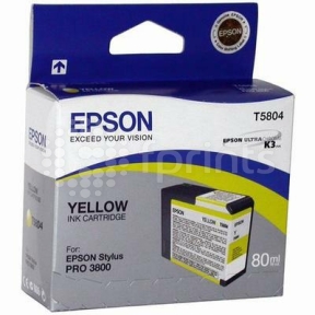 Картридж Epson T5804 Yellow