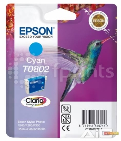 Картридж Epson T0802 Cyan