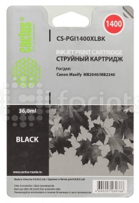 Картридж Cactus CS-PGI1400XLBK Black (черный) для Canon MB2050 / MB2350 / MB2040 / MB2340 (36мл)
