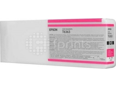 Картридж Epson T6363 Vivid Magenta 700 мл.
