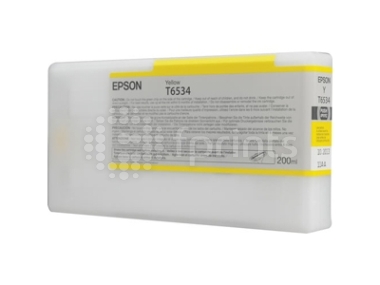 Картридж Epson T6534 Yellow 200 мл.