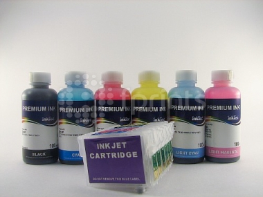 Перезаправляемые картриджи Epson 1400 / PX660 / PX720WD / PX730WD / PX820FWD + чернила по 100 мл.