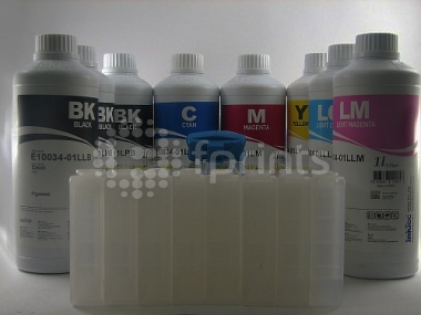 Перезаправляемые картриджи Epson 4000 / 7600 / 9600 (с программатором) + чернила по 1 л.