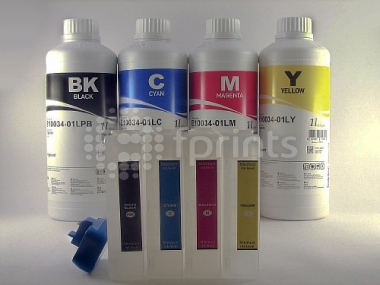 Перезаправляемые картриджи Epson 7400 / 9400 (с программатором) + чернила по 1 л.