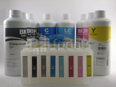 Перезаправляемые картриджи Epson 7880 / 9880 (с программатором) + чернила по 1 л.