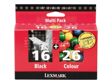 Набор картриджей Lexmark 16 + 26 (80D2126) цветной