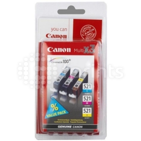 Набор картриджей Canon CLI-521C / 521M / 521Y цветной