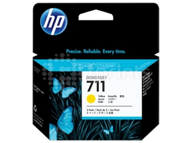 Набор картриджей HP №711 (CZ136A) Yellow желтый