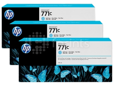 Набор картриджей HP №771C (B6Y36A) Light Cyan светло голубой