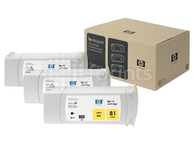 Набор картриджей HP №81 (C5069A) Yellow желтый