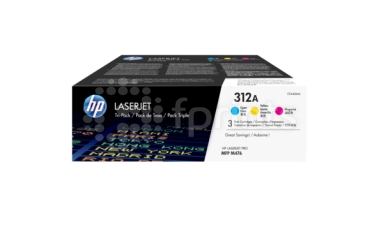 Оригинальные лазерные картриджи HP 312A (CF440AM) CMY 3 шт.