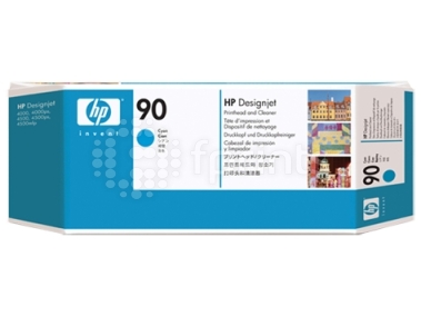 Печатающая головка HP №90 (C5055A) Cyan голубая + устройство очистки