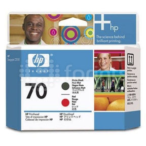 Печатающая головка HP 70 Matte Black / Red для плоттеров DJ 2100 / 3100 оригинальный C9409A