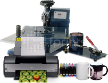 Термопресс 6 в 1 (30 х 38) с сублимационным принтером A3 Epson Stylus Photo 1410 (6 цветов)