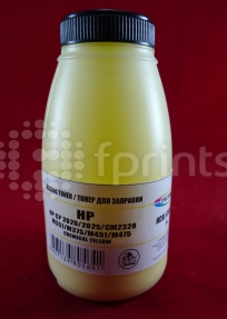 Тонер для HP CP 2020 / 2025 / CM2320 / M351 / M375 / M451 / M475 Yellow, химический (фл. 70г) B&W Premium (Mitsubishi)