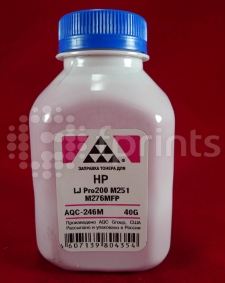 Тонер для HP LJ Pro200 M251 / M276MFP Magenta (фл. 40г) AQC фас. Россия